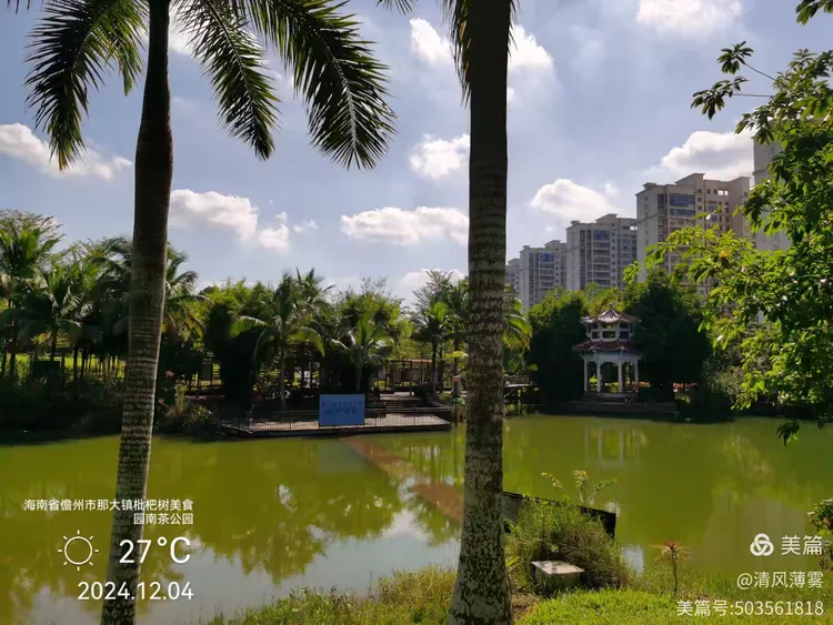 海南儋州逛公园一(南茶公园,花果山公园,银河公园)